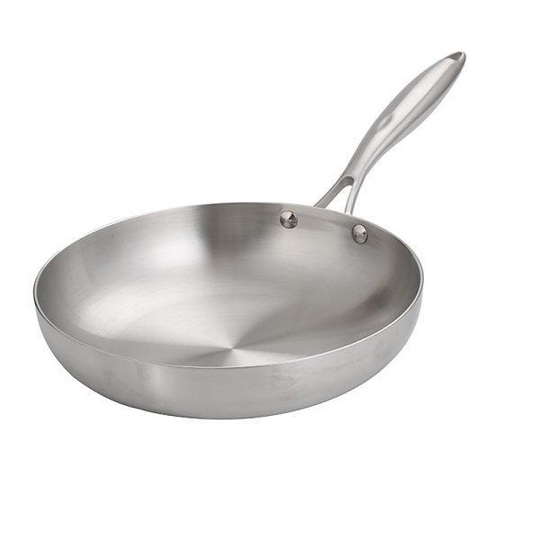 304 stainless steel three-layer steel frying pan, induction cooker, gas universal flat bottomed pan, steak frying pan - Image 6