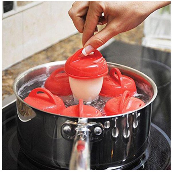 Transhome 6Pcs/Set Silicone Egglettes Egg Cooker Hard Boiled Eggs Without The Shell For Egg Tools - Image 3