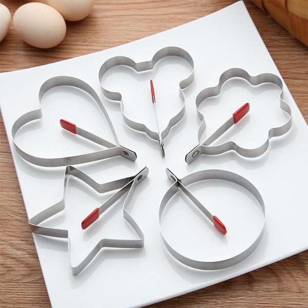 Stainless Steel Egg Cooker With Anti-Loose Clips Creative Heat-Proof Kitchen Gadgets Omelet Mold - Image 3