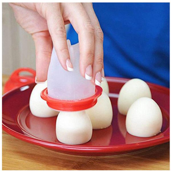 Transhome 6Pcs/Set Silicone Egglettes Egg Cooker Hard Boiled Eggs Without The Shell For Egg Tools - Image 6