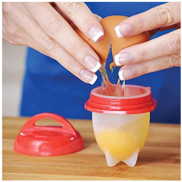 Transhome 6Pcs/Set Silicone Egglettes Egg Cooker Hard Boiled Eggs Without The Shell For Egg Tools - Image 5